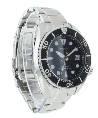 Seiko Prospex 45mm Automatic Stainless Steel Black Dial Men's Watch SPB101J1