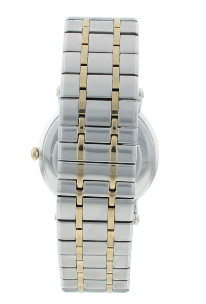 Seiko Premier 40.7mm Two-Tone Quartz Steel White Dial Men's Watch SKP400P1