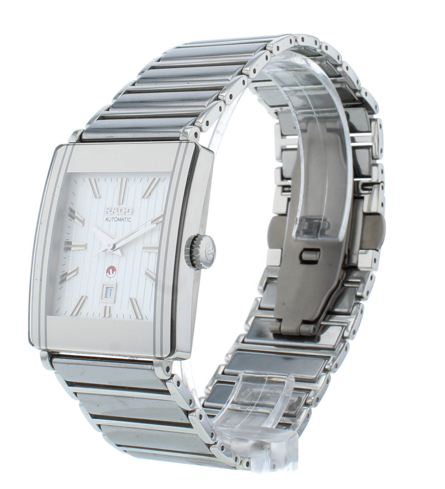 Rado Integral 27mm White Dial Automatic Steel & Ceramic Ladies Watch R20693102
