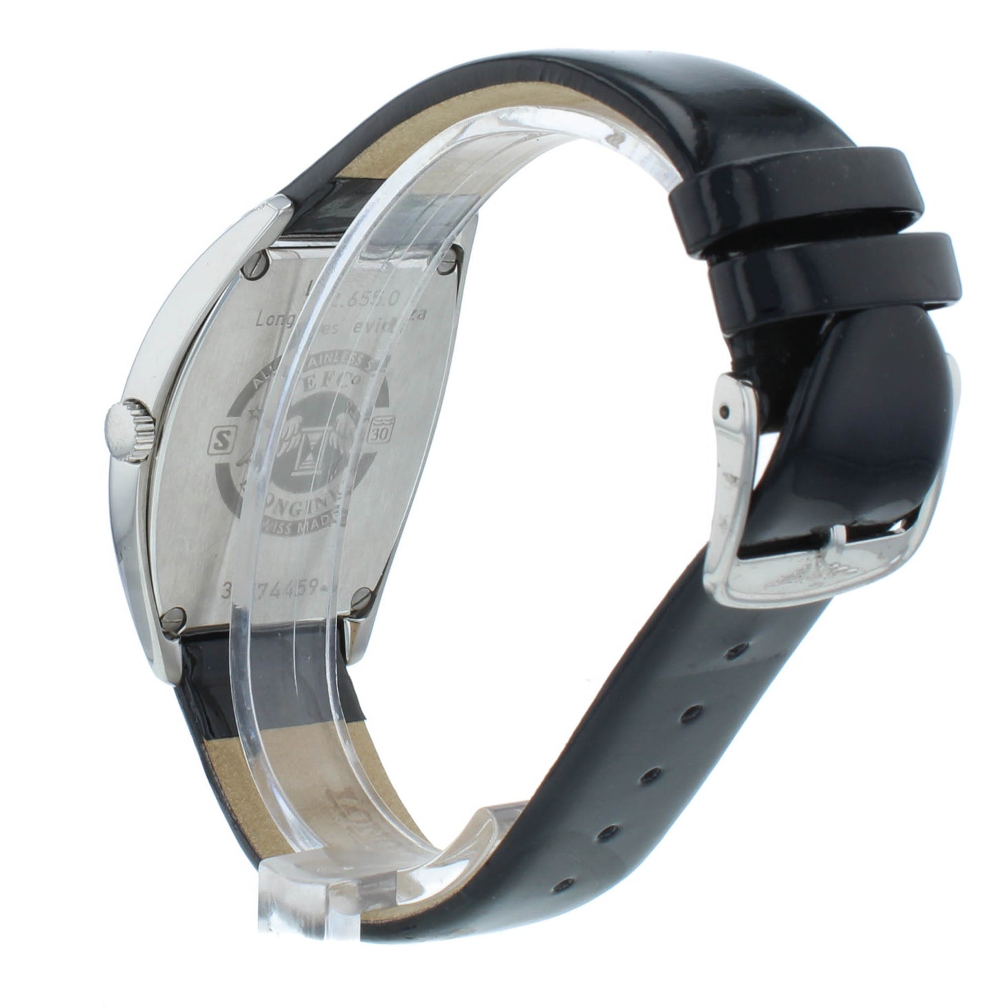 Longines Evidenza Quartz Black Dial 33mm Diamond Bezel Ladies Watch L26550572