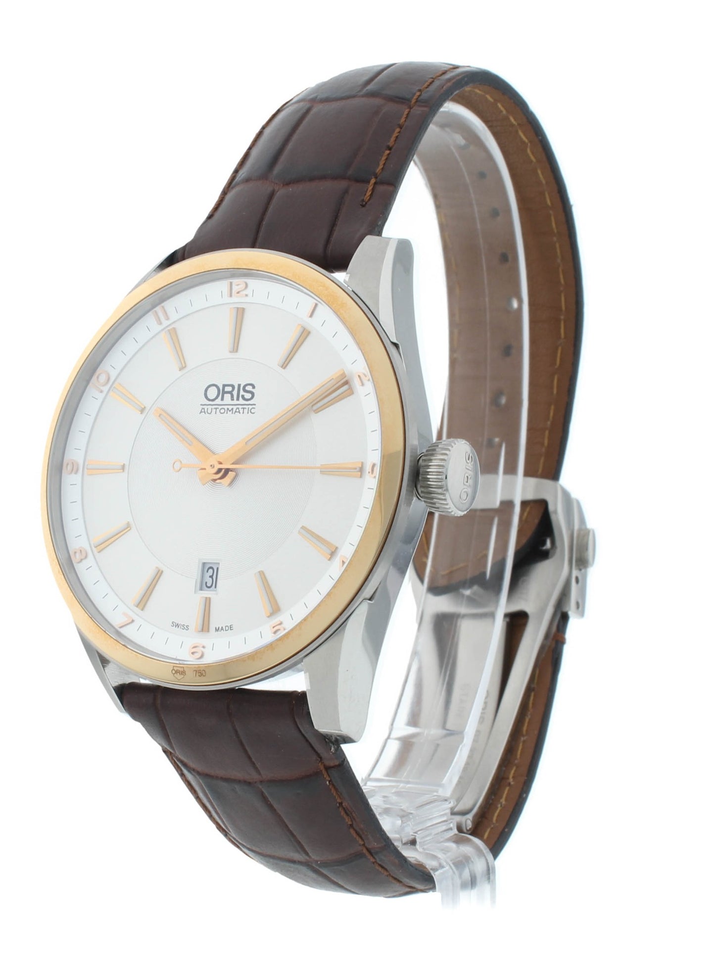 Oris Artix Date 42mm Automatic 18kt Rose Gold Men's Watch 01733764263310752180FC
