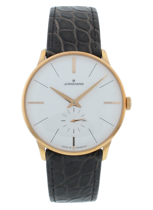 Junghans Meister 37mm Manual Hand Wind Silver Dial Men's Watch 027/5202.00