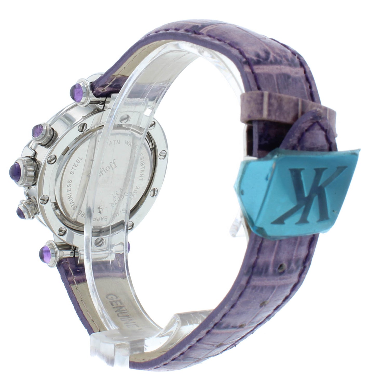 Pre-Owned Korloff LC5 34mm Quartz Silver Dial  Chronograph Ladies Watch 7327K550
