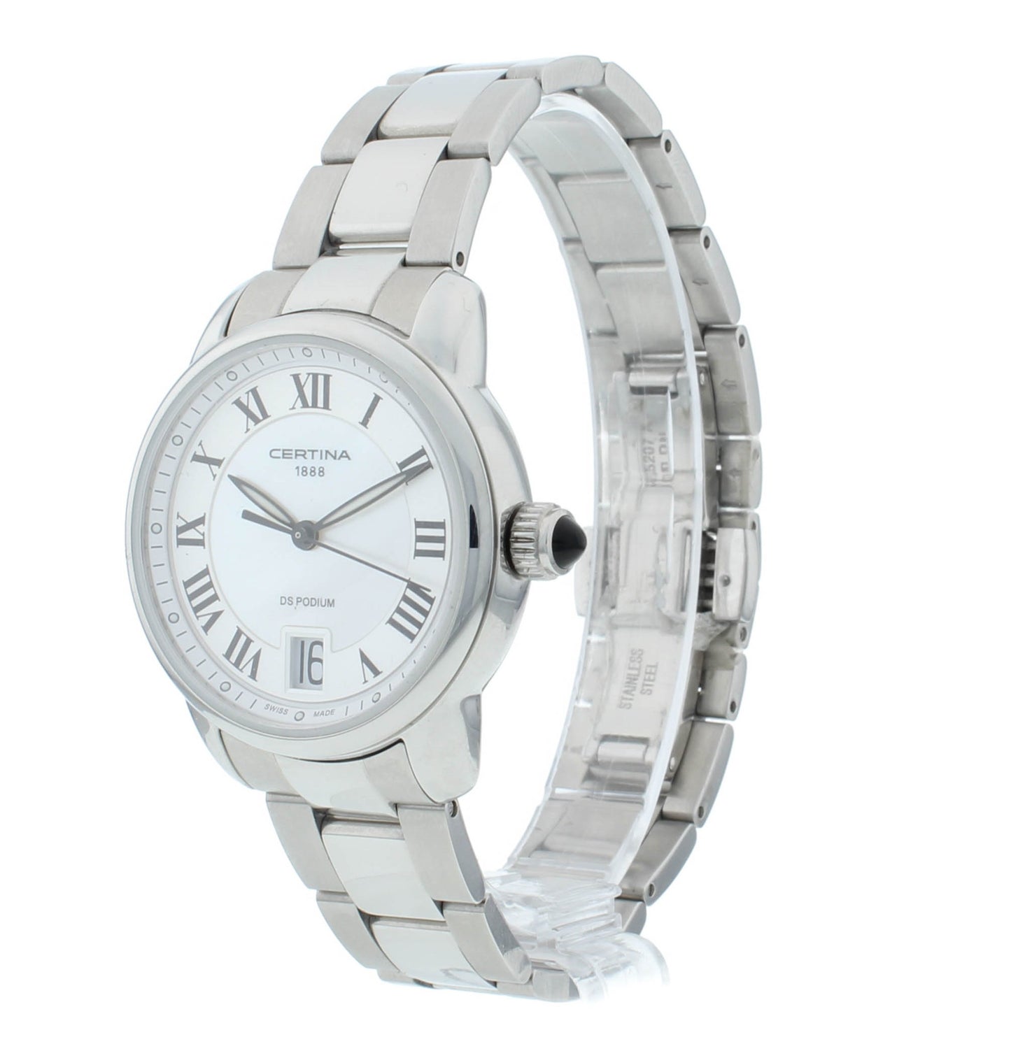 Certina DS Podium 32.5mm White MOP Dial Quartz Ladies Watch C025.210.11.118.00
