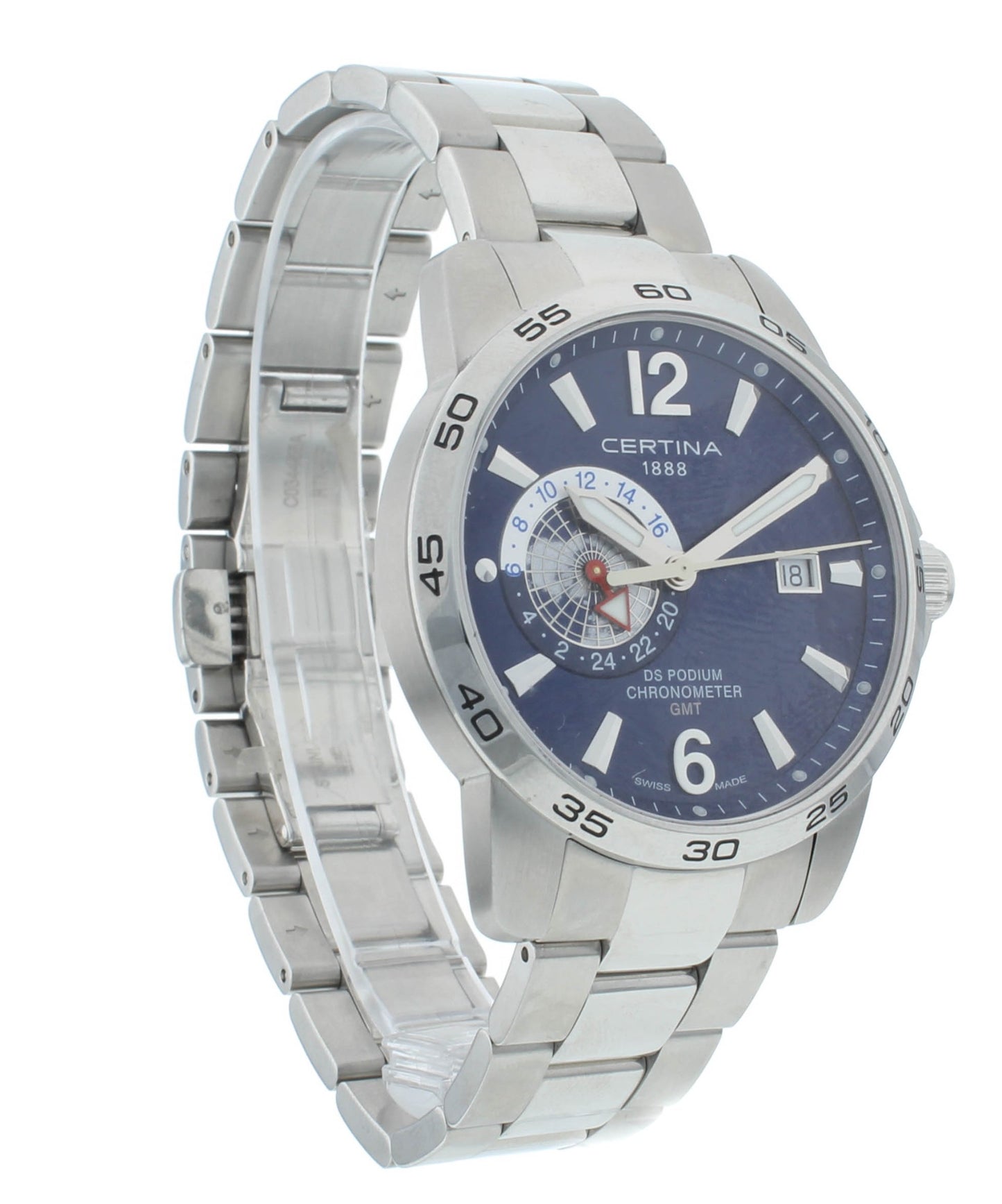 Certina DS Podium 41mm Quartz Blue Dial Men's Watch C034.455.11.047.00