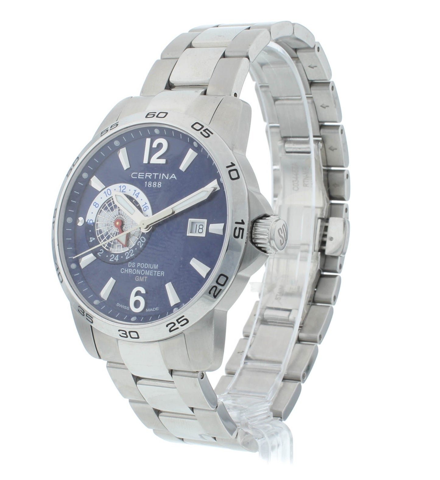 Certina DS Podium 41mm Quartz Blue Dial Men's Watch C034.455.11.047.00