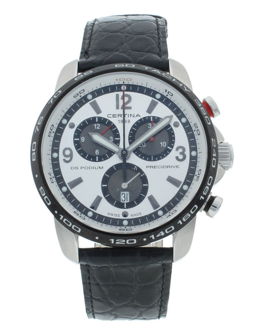 Certina DS Action Chrono Quartz Silver Dial 44mm Men's Watch C001.647.16.037.00