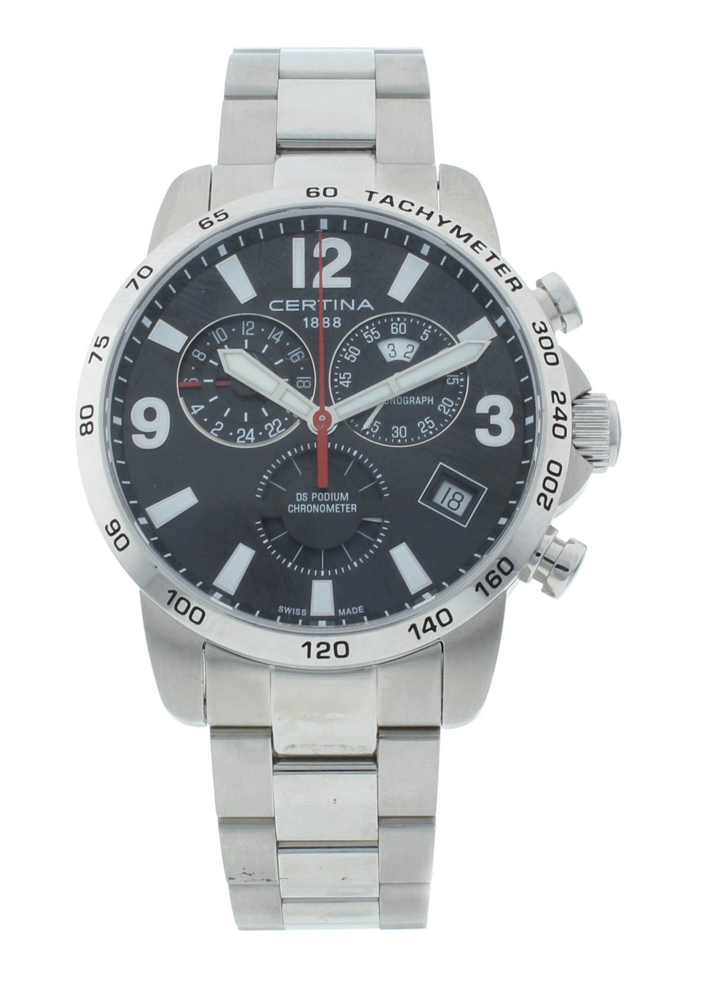 Certina DS Podium Chrono 42mm Quartz Black Dial Men's Watch C034.654.11.057.00