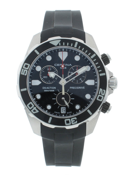 Certina DS Action Chronograph Black Dial 43mm Men's Watch C032.417.17.051.00