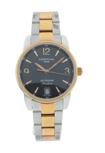 Certina DS Podium 33mm Two-Tone Quartz Gray Dial Ladies Watch C034.210.22.087.00