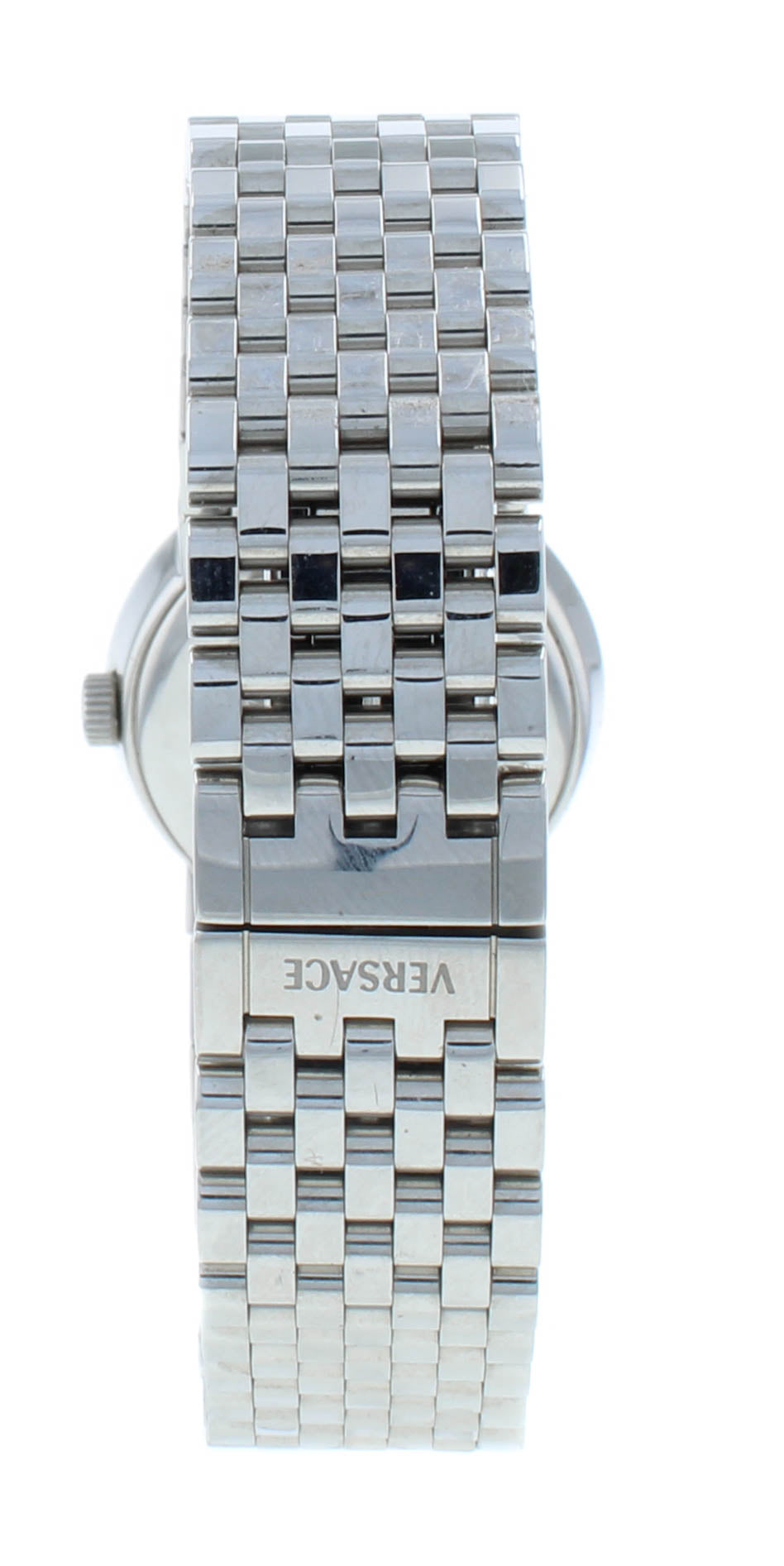 Versace Small Seconds 26mm Quartz Black Dial Steel Bracelet Men's Watch BSQ99