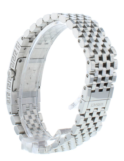 Pre-Owned Versace 18mm Quartz Black Dial Steel Bracelet Ladies Watch ASQ99
