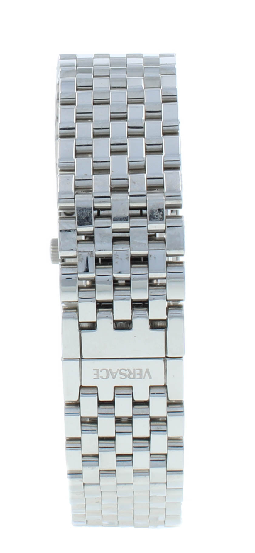 Pre-Owned Versace 18mm Quartz Black Dial Steel Bracelet Ladies Watch ASQ99