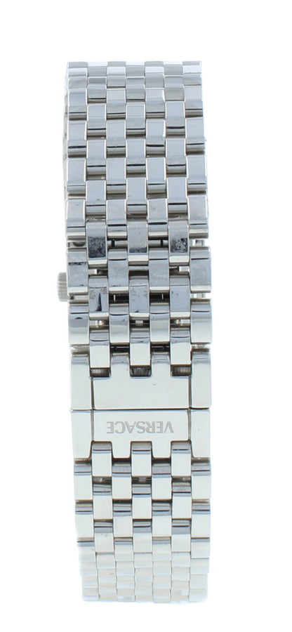 Pre-Owned Versace 18mm Quartz Black Dial Steel Bracelet Ladies Watch ASQ99
