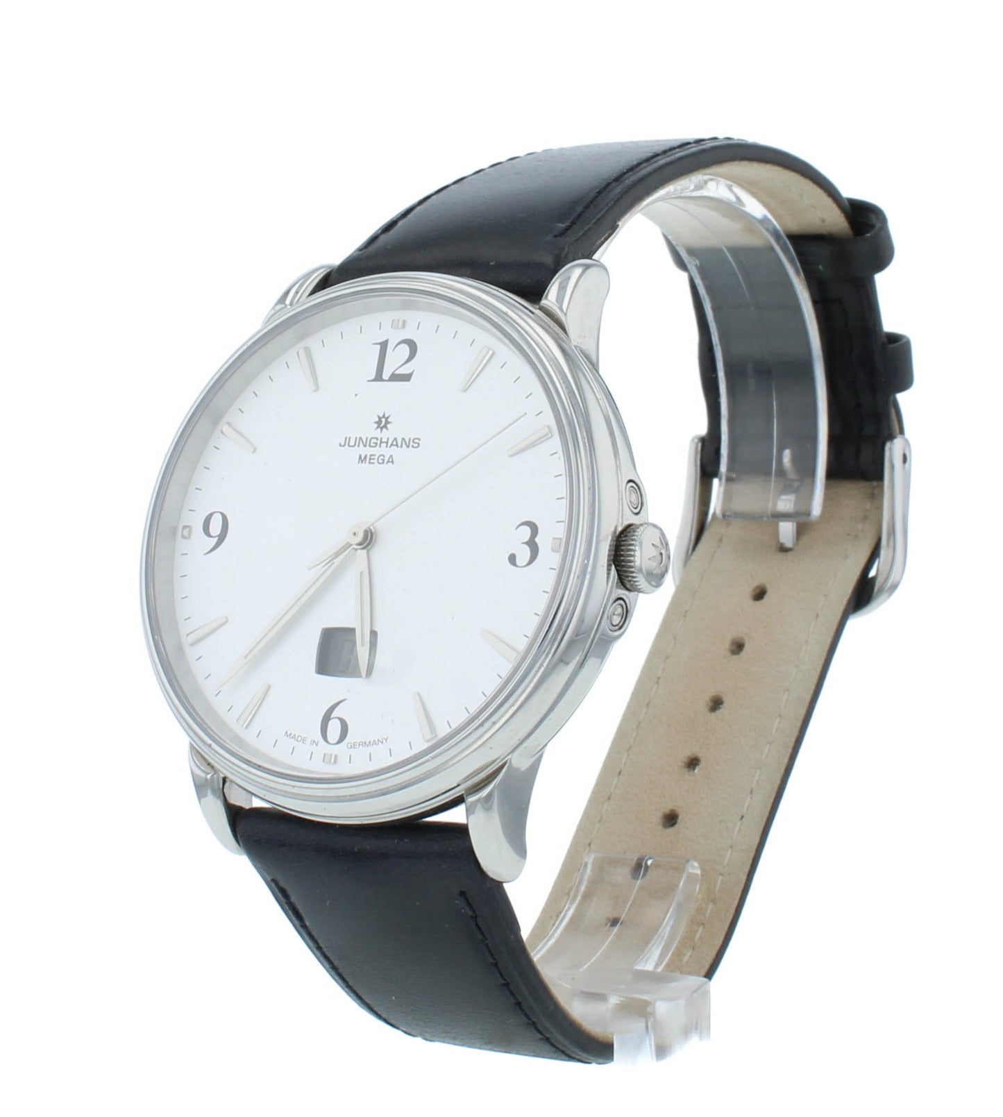 Junghans Mega DCF-77 41mm Quartz Radio Controlled Men's Watch 030/4950