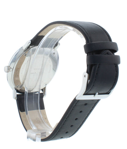 Junghans Max Bill Quartz 38mm Black Dial & Strap Men's Watch 041.4465