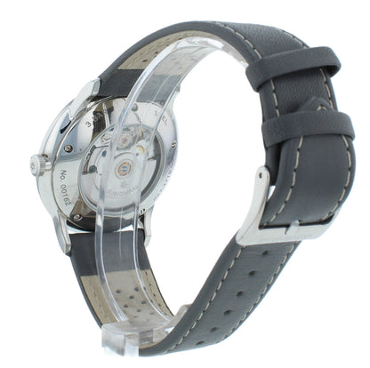 Junghans Meister Driver Automatic Gray Strap White Dial Men's Watch 027/4718.00