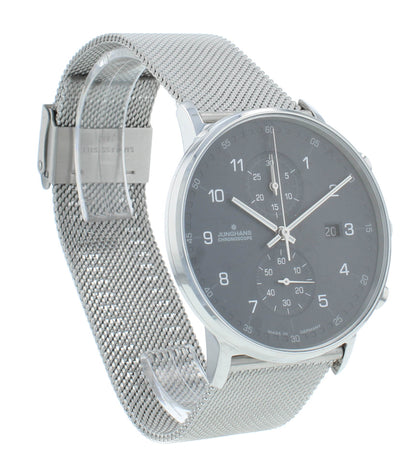 Junghans Form C Chronograph Quartz 40mm Gray Dial Men's Watch 041/4877.44
