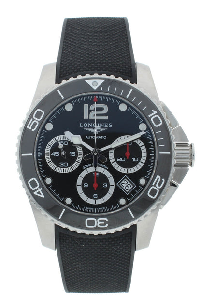 Longines HydroConquest 41mm Chrono Auto Black Dial Men's Watch L3.783.4.56.9