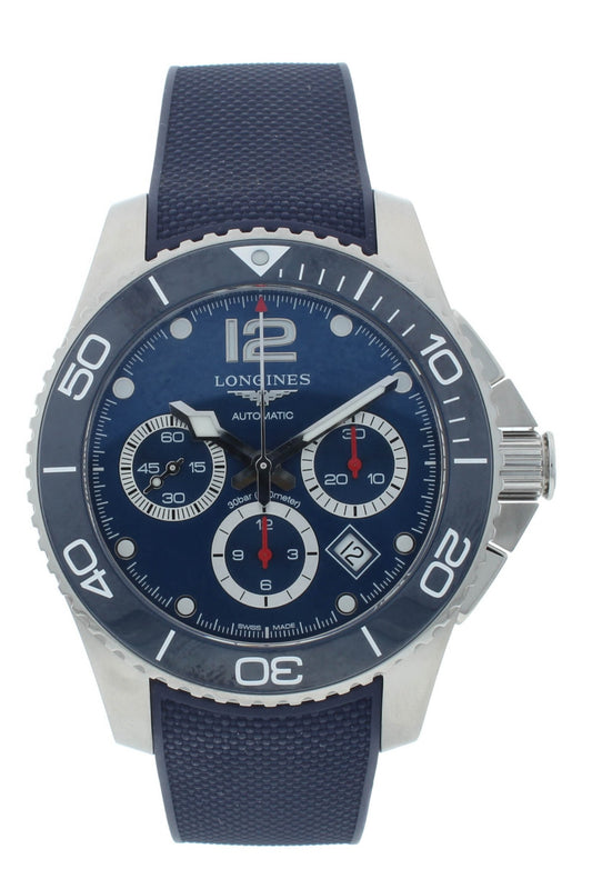 Longines HydroConquest 43mm Chrono Automatic Blue Dial Men's Watch L3.883.4.96.9