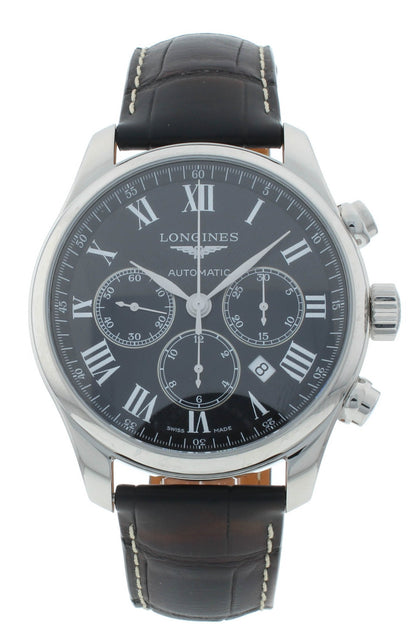 Longines Master Chronograph 44mm Automatic Black Dial Men's Watch L2.859.4.51.7