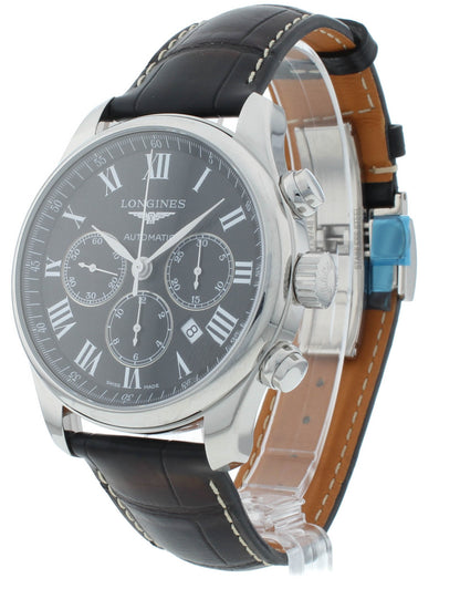 Longines Master Chronograph 44mm Automatic Black Dial Men's Watch L2.859.4.51.7