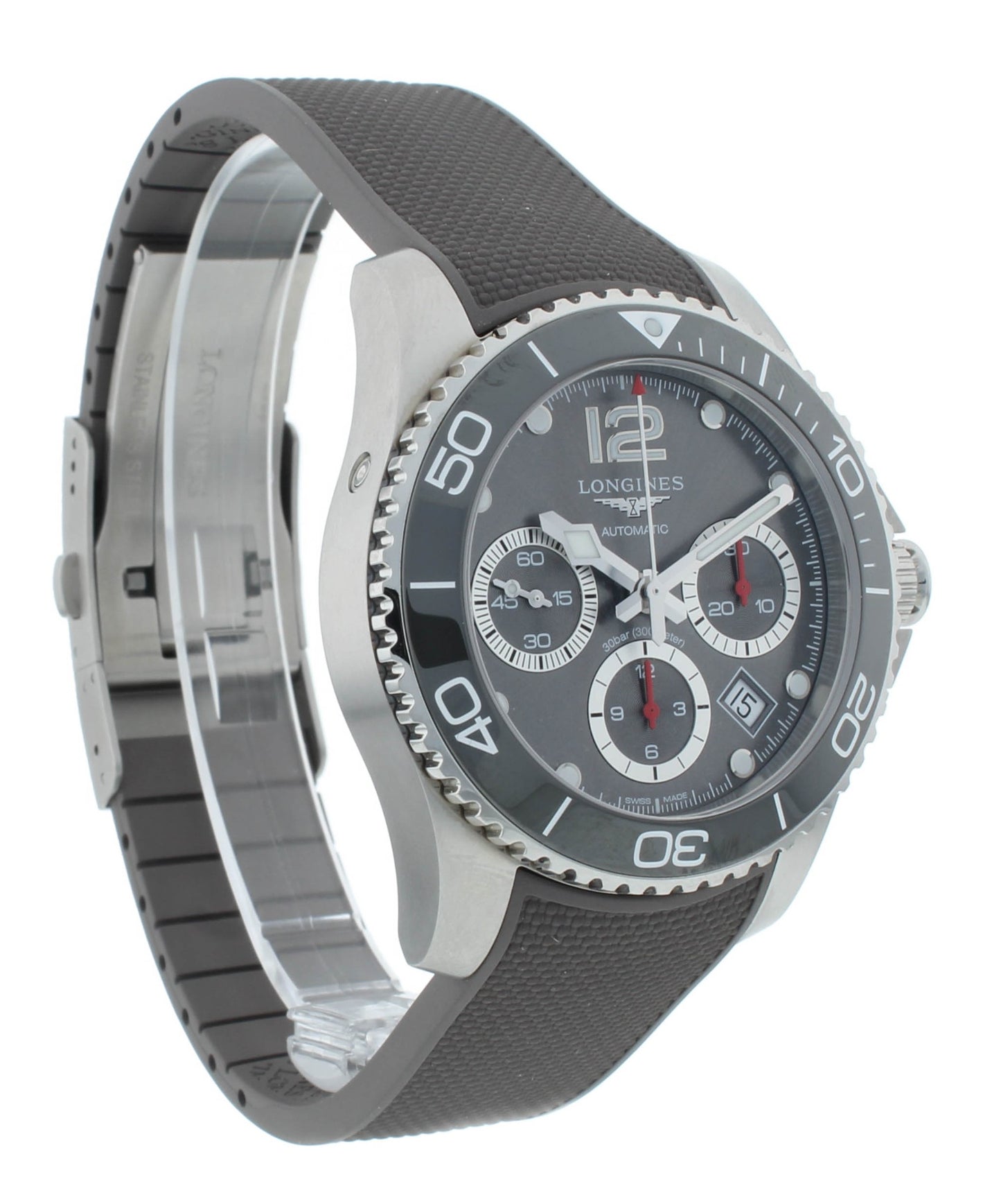 Longines HydroConquest 41mm Chrono Automatic Gray Dial Men's Watch L3.783.4.76.9