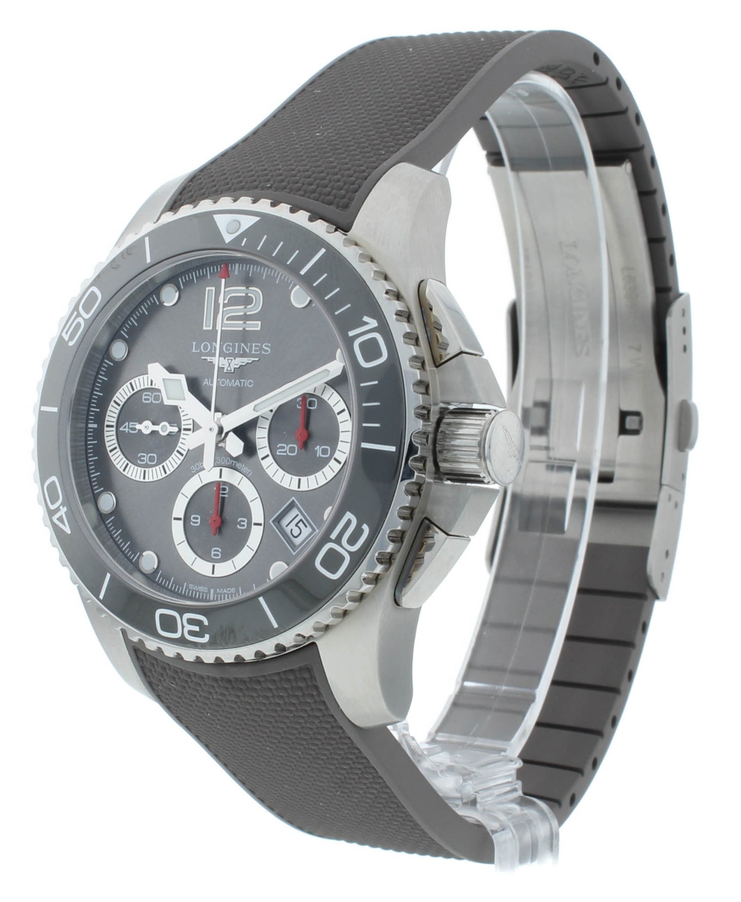 Longines HydroConquest 41mm Chrono Automatic Gray Dial Men's Watch L3.783.4.76.9