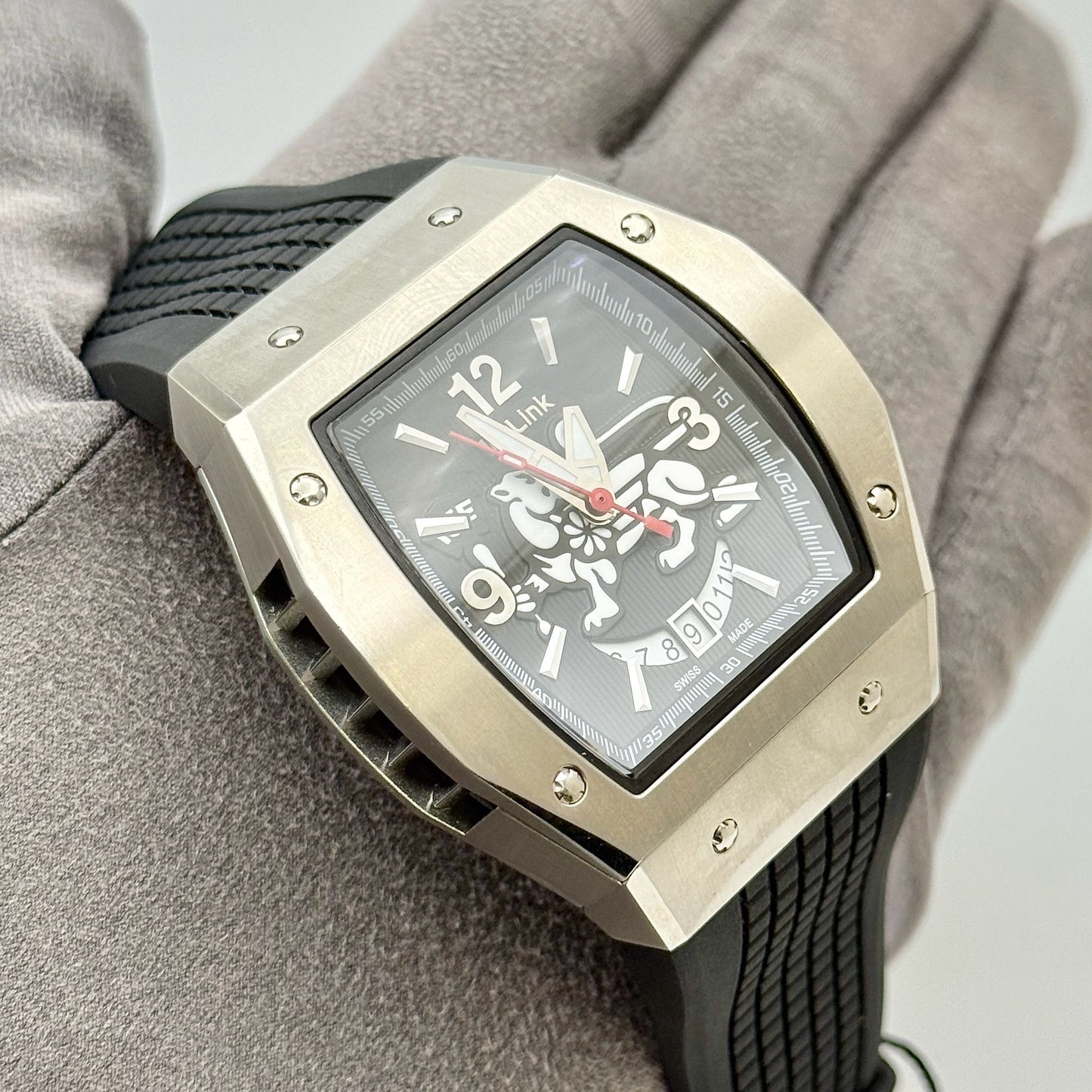 IceLink District Phospho 43mm Automatic Black Dial Men's Watch P2NDLP2NDA