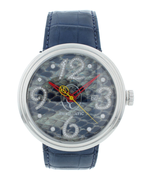 Jacob & Co. Valentin Yudashkin Diamond Python Dial Automatic Men's Watch WH285G