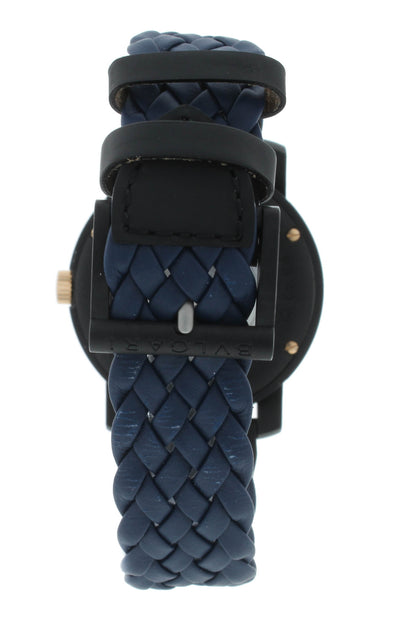 Bvlgari Carbon Gold 40mm Black Dial & Leather Strap Automatic Men's Watch BB40CL