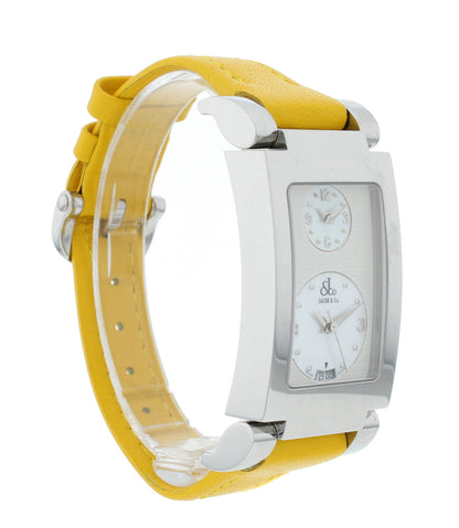 Jacob & Co. Angel Two-Time Zone MOP Dial Stainless Steel Quartz Watch