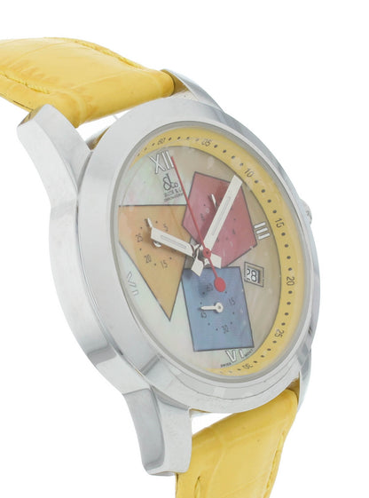 Jacob & Co. Chronograph 38mm Quartz Multicolor Dial Yellow Strap Men's Watch