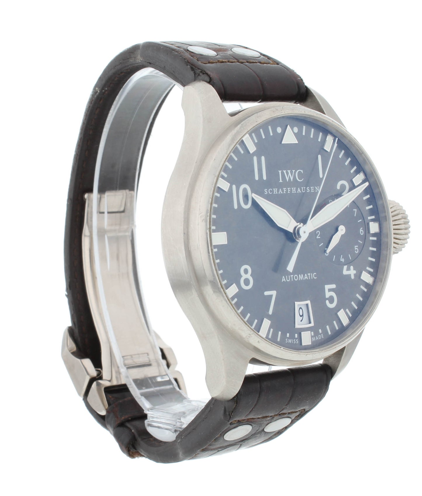 IWC Big Pilot 18k White Gold 46mm Gray Dial Automatic Men's Watch IW500402