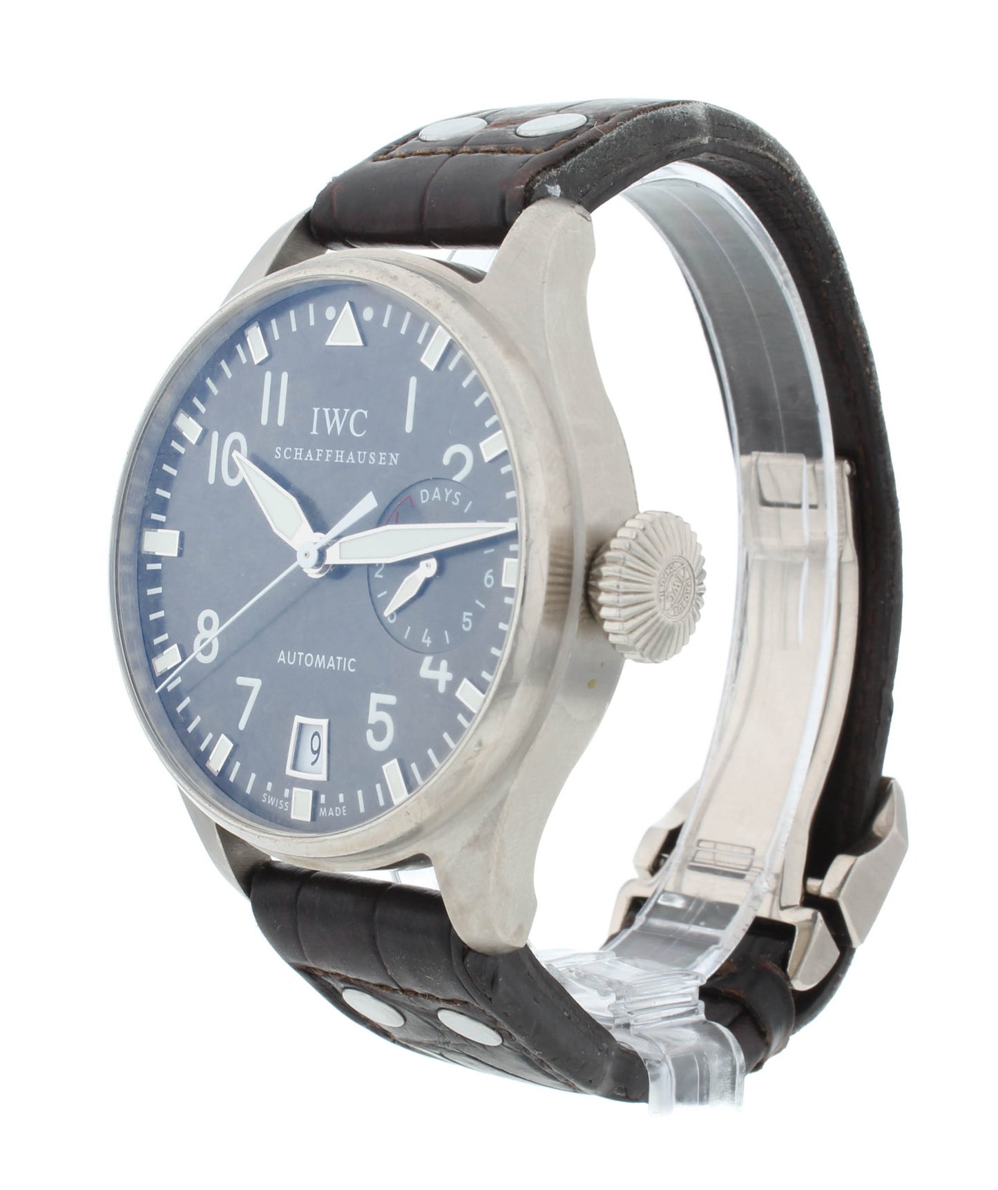IWC Big Pilot 18k White Gold 46mm Gray Dial Automatic Men's Watch IW500402