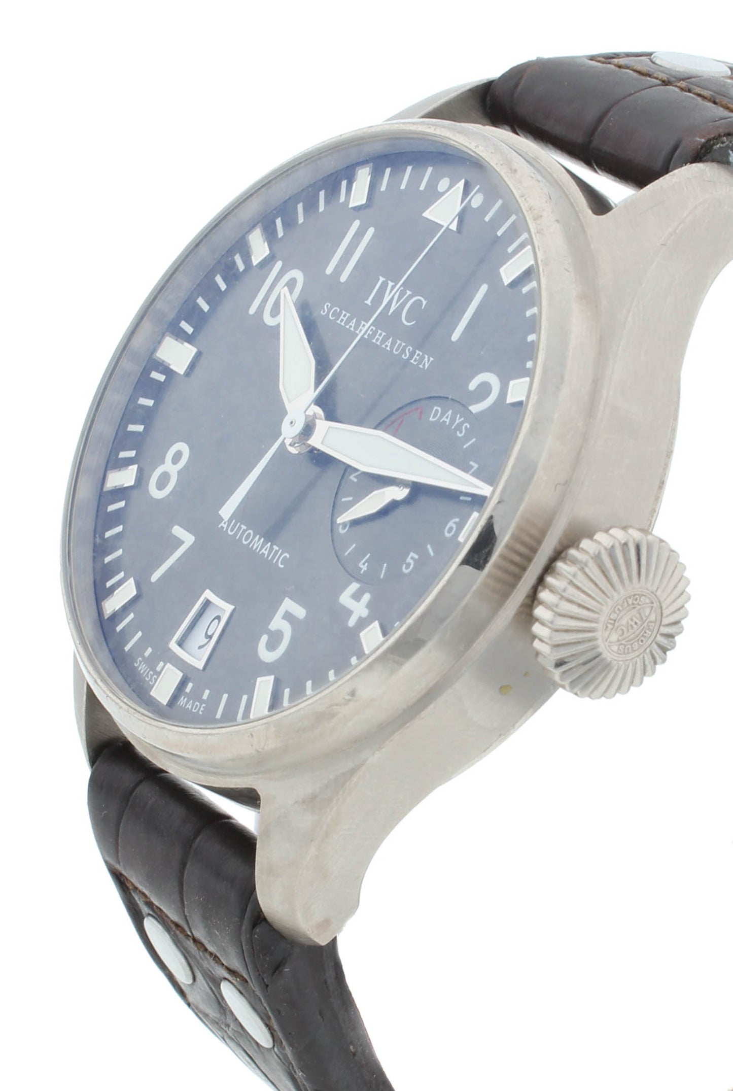 IWC Big Pilot 18k White Gold 46mm Gray Dial Automatic Men's Watch IW500402