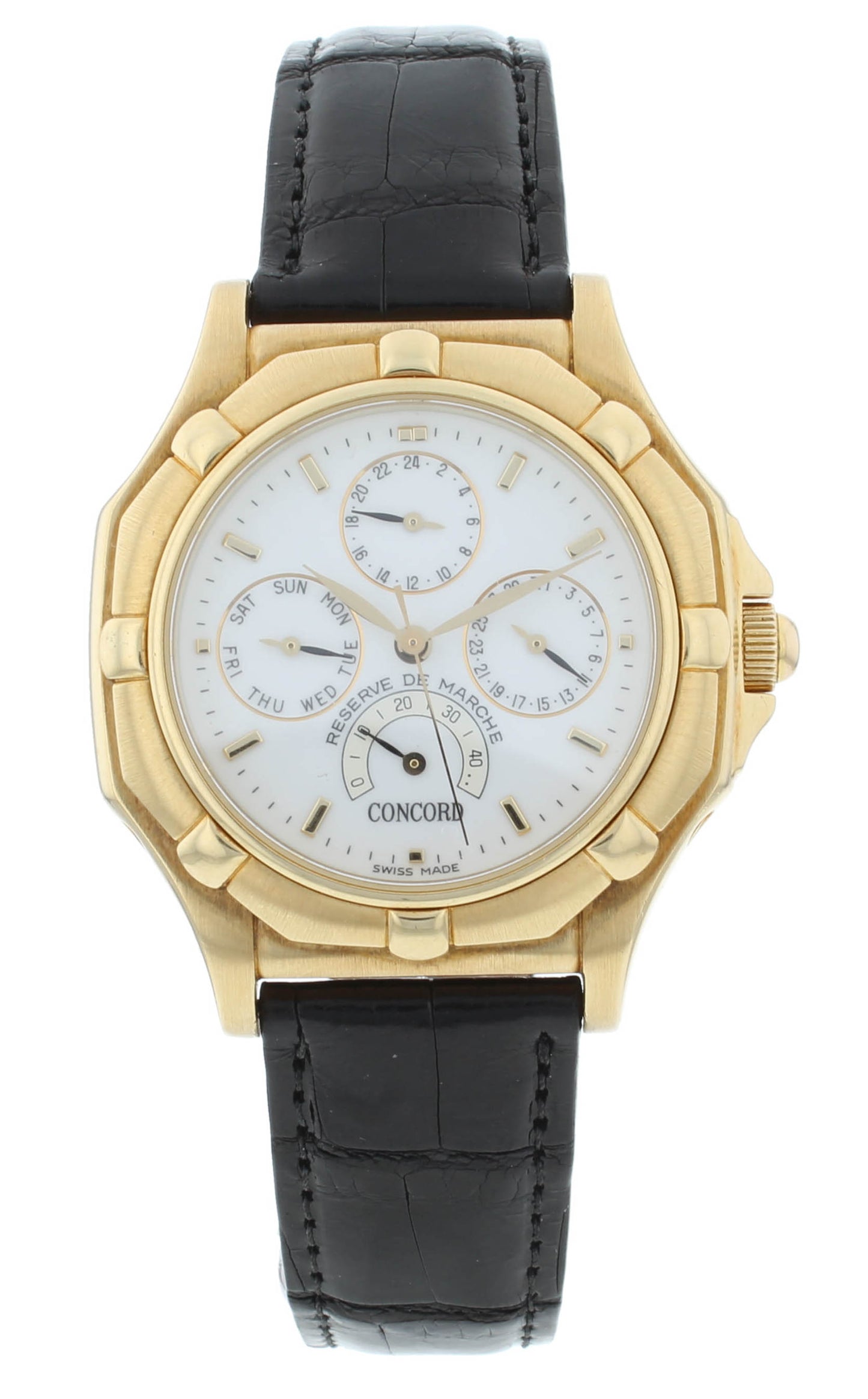 Concord Saratoga Perpetual Calendar 18k Yellow Gold 38mm Men's Watch 50.D3.234