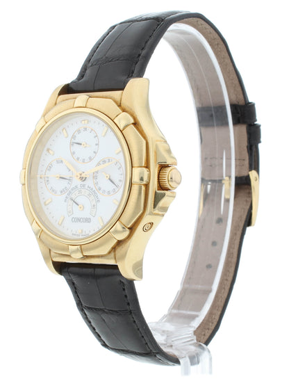 Concord Saratoga Perpetual Calendar 18k Yellow Gold 38mm Men's Watch 50.D3.234