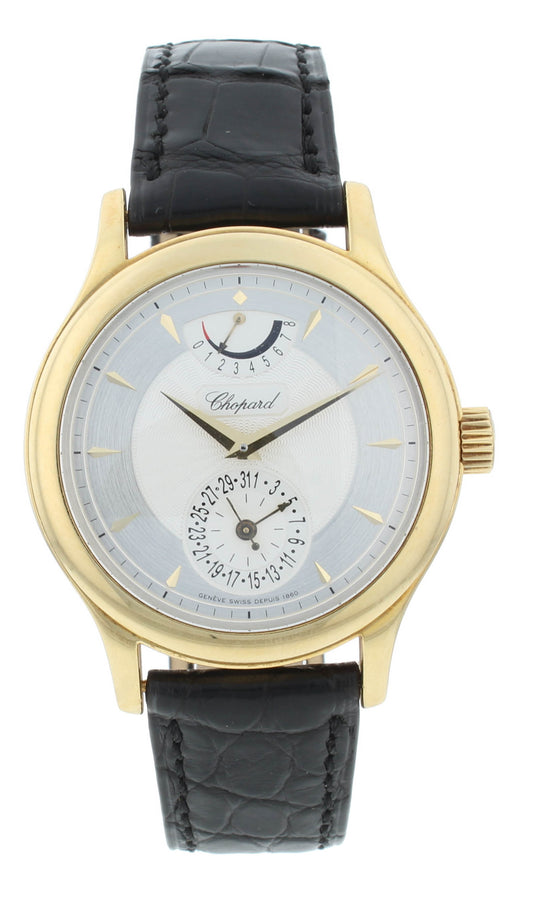 Chopard L.U.C. Quattro 18k Yellow Gold 38mm Manual-Wind Men's Watch 161863-1001