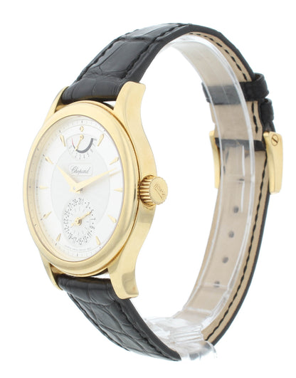 Chopard L.U.C. Quattro 18k Yellow Gold 38mm Manual-Wind Men's Watch 161863-1001