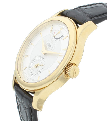 Chopard L.U.C. Quattro 18k Yellow Gold 38mm Manual-Wind Men's Watch 161863-1001