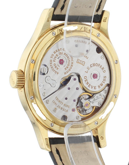 Chopard L.U.C. Quattro 18k Yellow Gold 38mm Manual-Wind Men's Watch 161863-1001