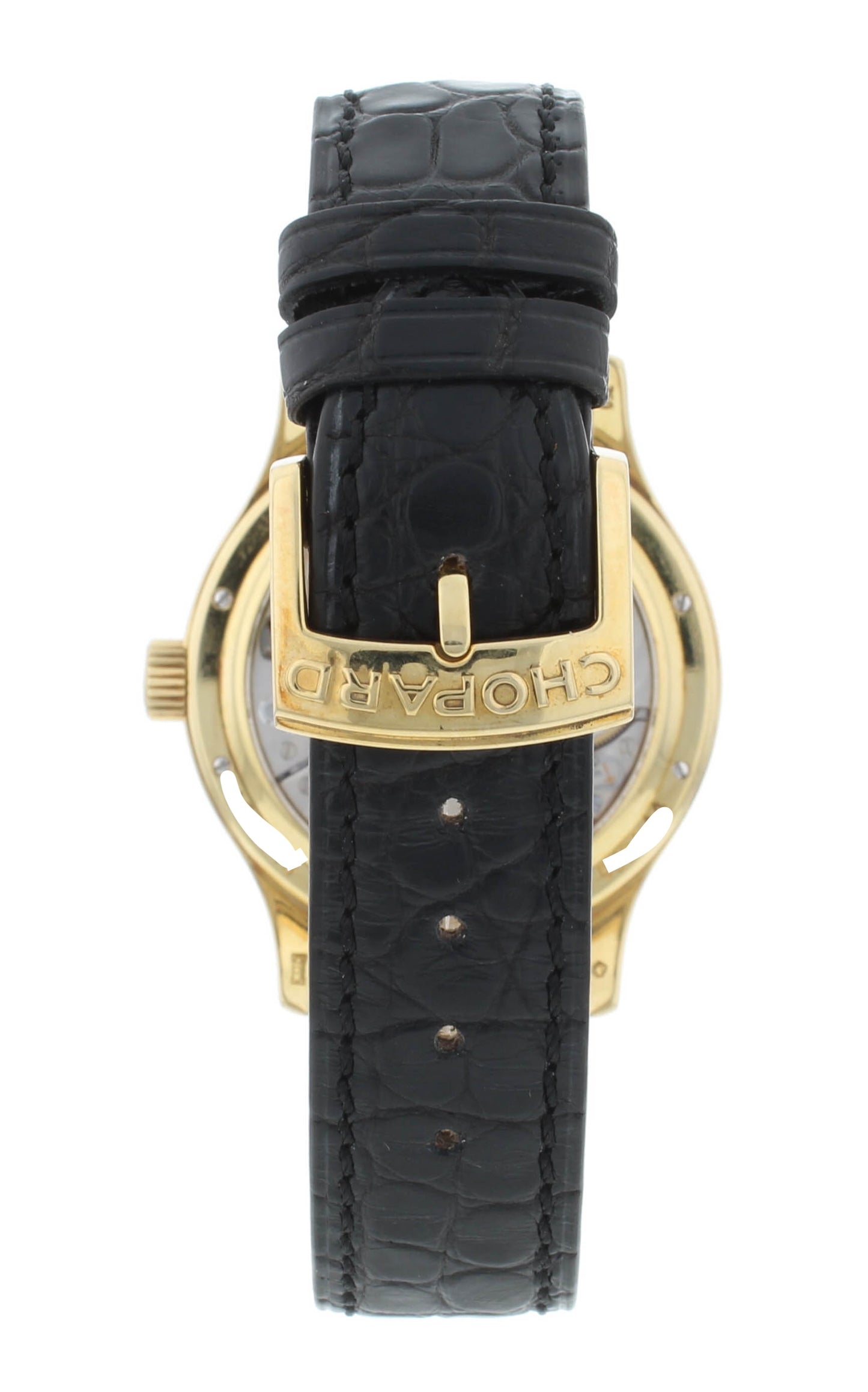 Chopard L.U.C. Quattro 18k Yellow Gold 38mm Manual-Wind Men's Watch 161863-1001