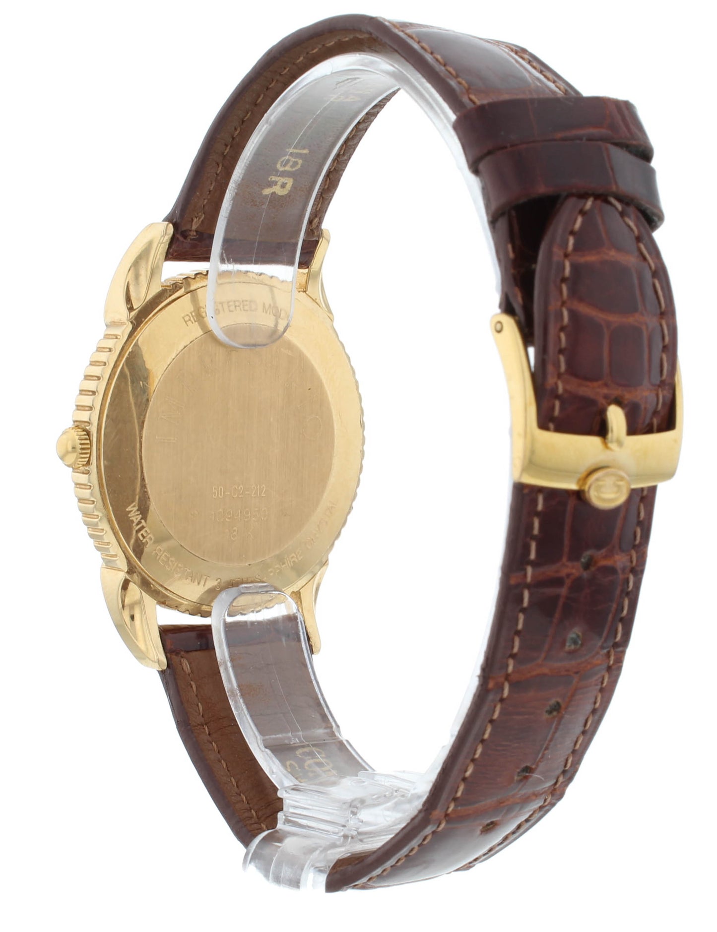 Concord Impresario 35mm Quartz 18k Yellow Gold Silver Dial Men's Watch 50-C2-212