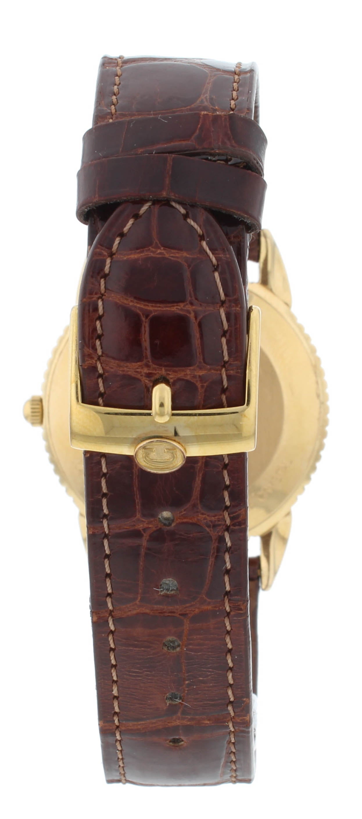 Concord Impresario 35mm Quartz 18k Yellow Gold Silver Dial Men's Watch 50-C2-212