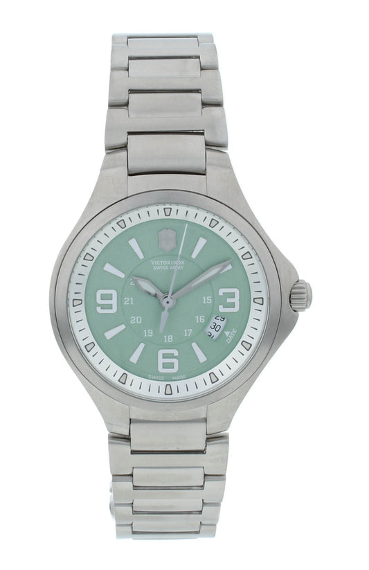 Victorinox Base Camp Green Dial Stainless Steel 32mm Quartz Ladies Watch 249076