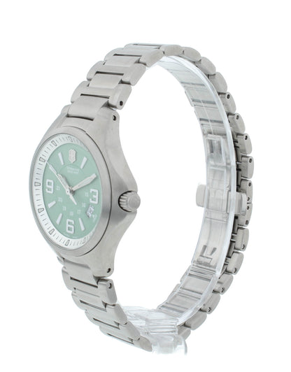 Victorinox Base Camp Green Dial Stainless Steel 32mm Quartz Ladies Watch 249076