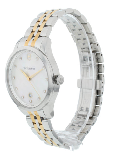 Victorinox Alliance 35mm Two-Tone Quartz MOP Diamond Dial Ladies Watch 241831