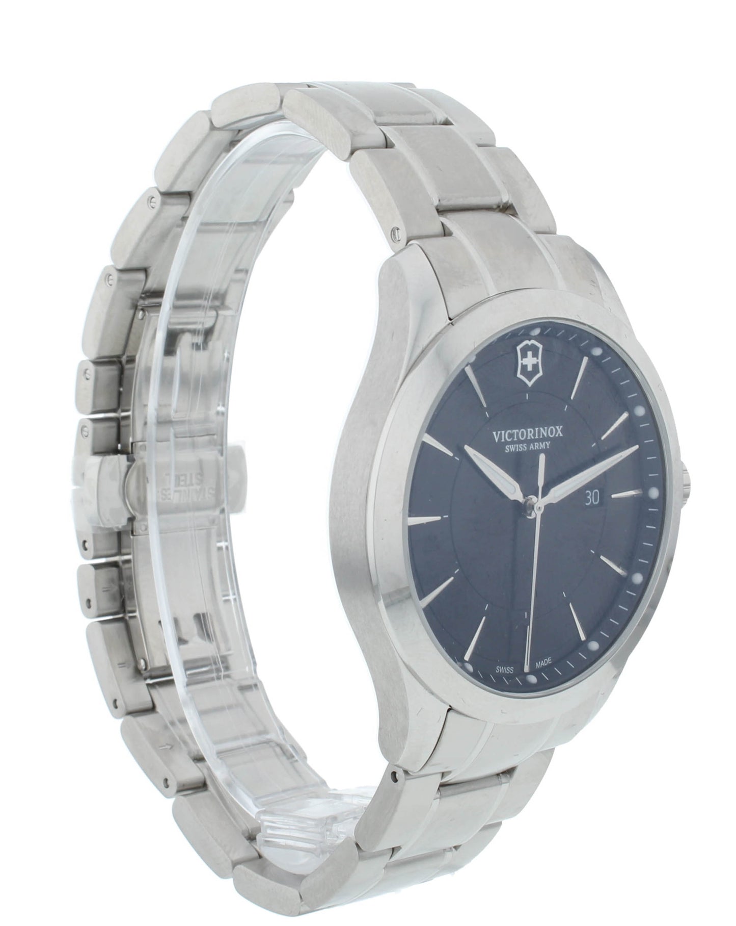 Victorinox Alliance 40mm Black Dial Quartz Stainless Steel Men's Watch 241801