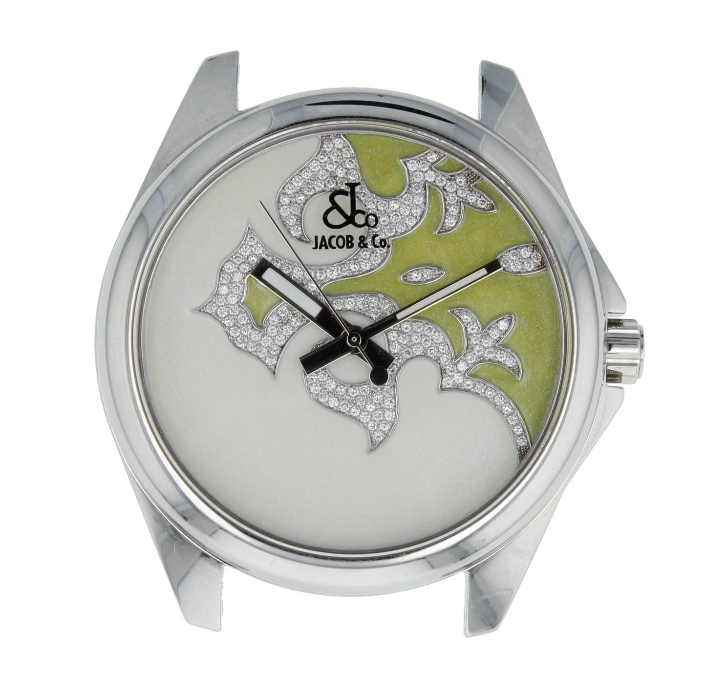 Jacob & Co. Quartz 47mm Diamond White & Yellow Dial Head Only Men's Watch